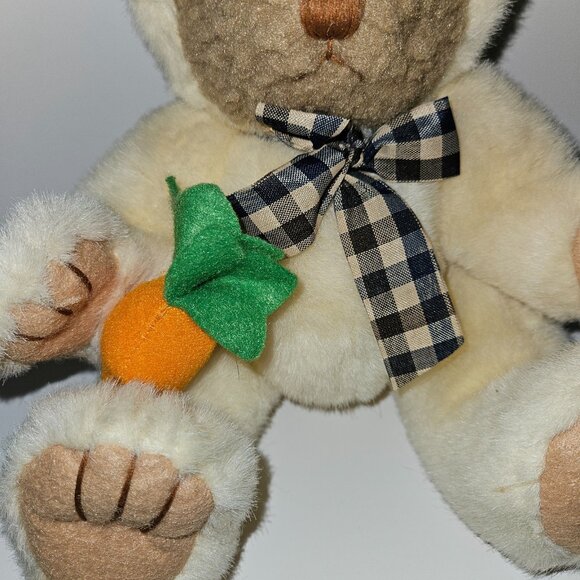 ABC Distributing Bear Dressed as Bunny Rabbit Plush 12" Stuffed Carrot Easter - Picture 3 of 9
